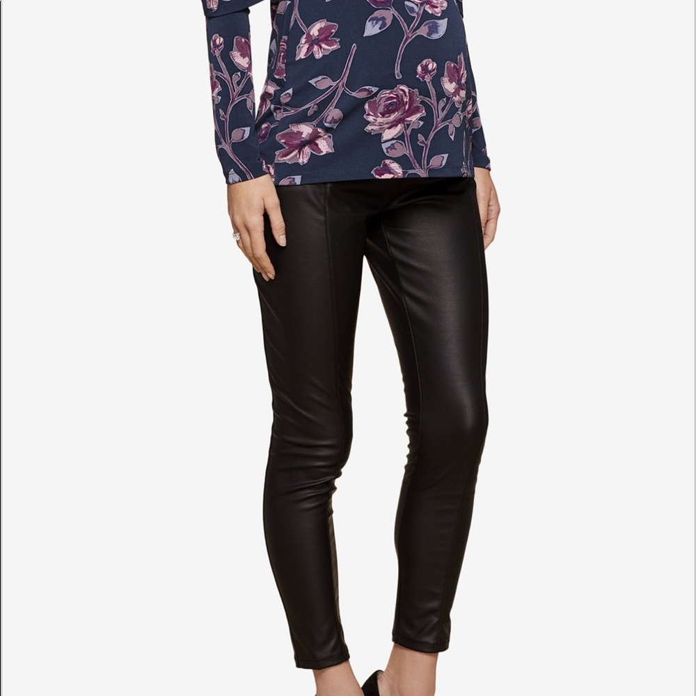 Jessica Simpson maternity faux leather leggings
